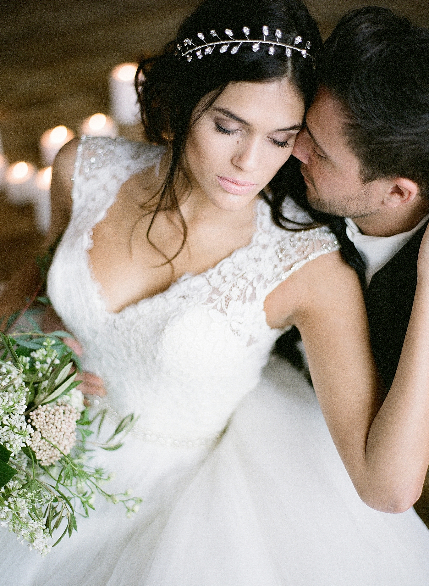 Simple, Romantic Boudoir & Bridal Inspiration by Golden Veil Photography